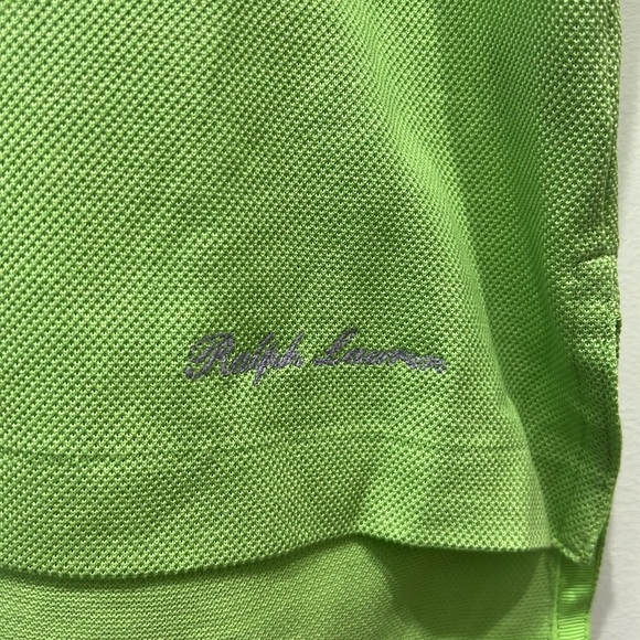 Purple Label Ralph Lauren Lime Green Polo Shirt, Men, Mercerized cotton, size M - Picture 5 of 7